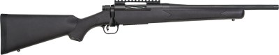 Mossberg 28229 Patriot Carbine 308 Win 5+1 16.25″ Matte Blued Threaded Bull Barrel, Matte Blued Picatinny Rail Receiver, Black Fixed Synthetic Stock