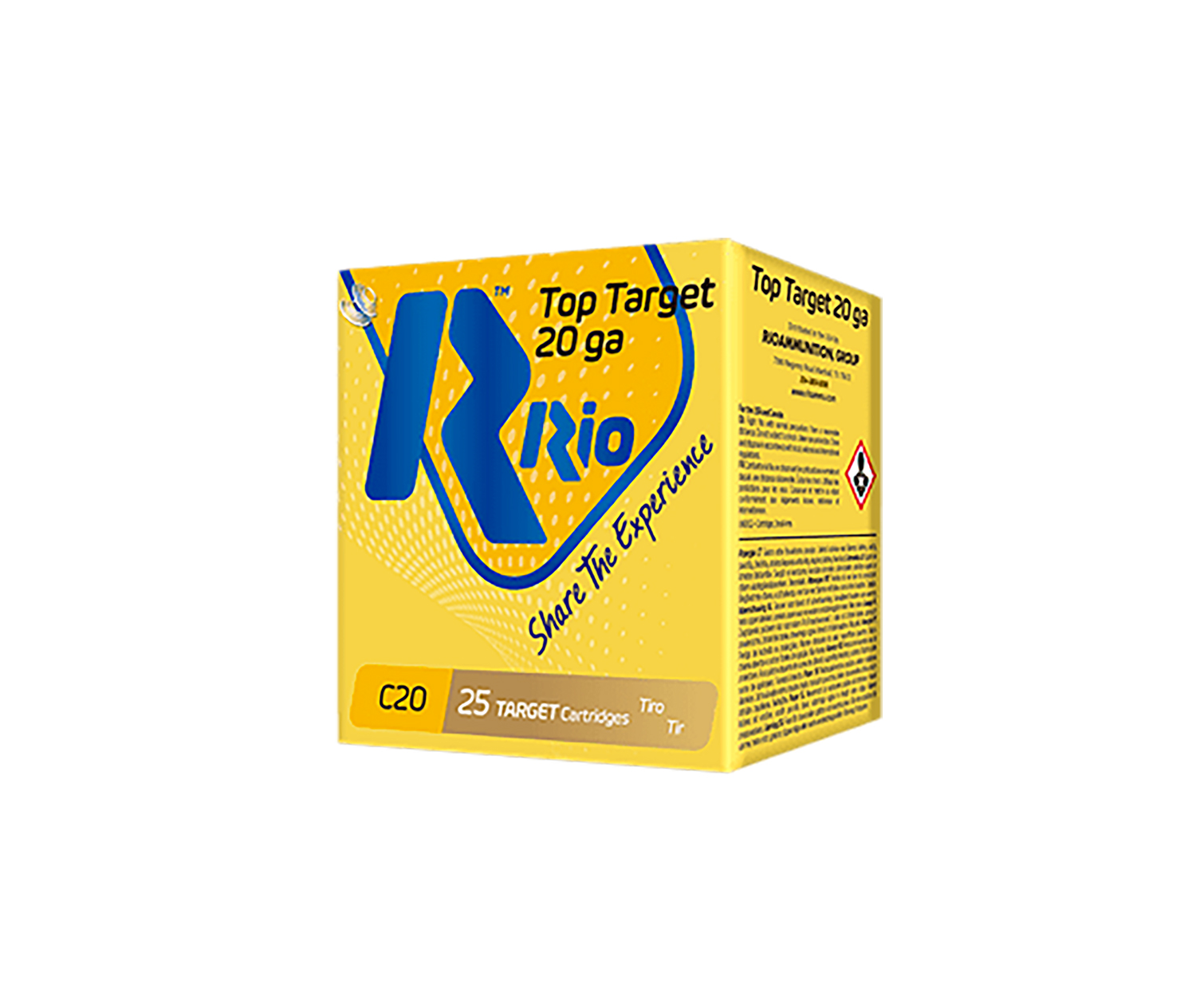 Rio Ammunition TT208 Top Target  20Gauge 2.75″ 7/8oz 8Shot 25 Per Box/10 Case