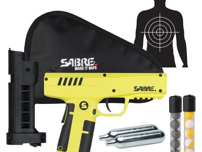 Sabre SLPIC2 Compact Projectile Launcher Range 175ft Black/Yellow *CA Approved