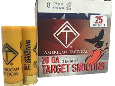 ATI  Target Load  20Gauge 2.75″ 7/8oz 8Shot 25 Per Box/10 Case