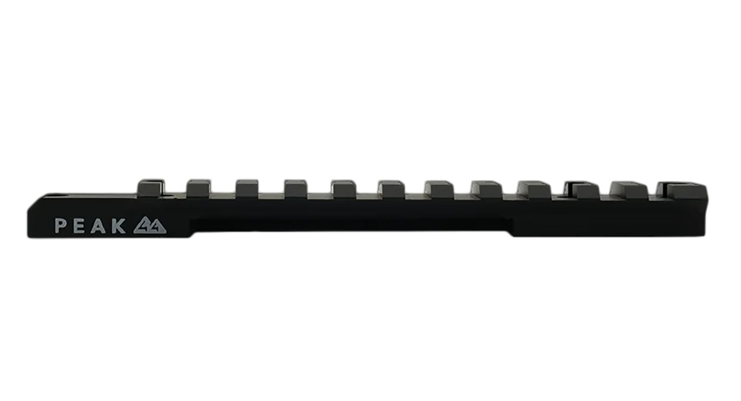 Weatherby J010002 Picatinny Rail Peak 44 Black Aluminum Weatherby Mark V Picatinny Rail/Weaver Mount Standard 6-Lug Action