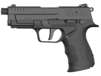Retay USA RXP22BLK13TH RXP  22 LR 13+1 4″ Black Threaded Barrel, Black Cerakote RMR/RMSc Optic Ready/Serrated Slide & Polymer Frame w/Accessory Rail, Textured Grip