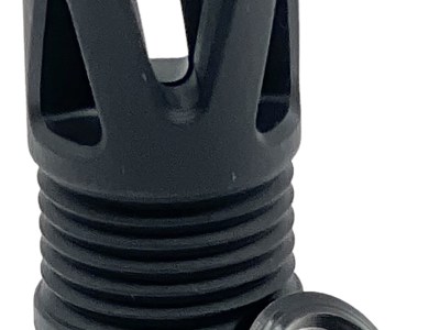 LBE Unlimited ARFHTP556 Tri-Ports Flash Hider Black 1/2″x28 Threads 223 Rem/5.56 NATO