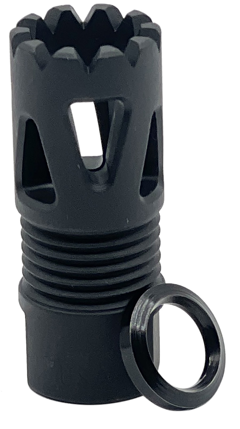 LBE Unlimited ARFHTP556 Tri-Ports Flash Hider Black 1/2″x28 Threads 223 Rem/5.56 NATO