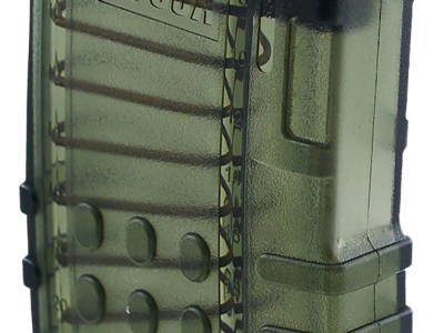 Kci Usa Inc KCIMZ066   21rd 223 Rem Fits AR-15 Translucent Smoke Polycarbonate