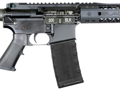 Black Rain Ordnance  Spec15  300 Blackout 30+1 10.50″ Black Nitride Steel Barrel, 10″ M-LOK Handguard, Black Anodized Aluminum Picatinny Rail Receiver, Tactical SBA3 Brace, Black G.I. Grip