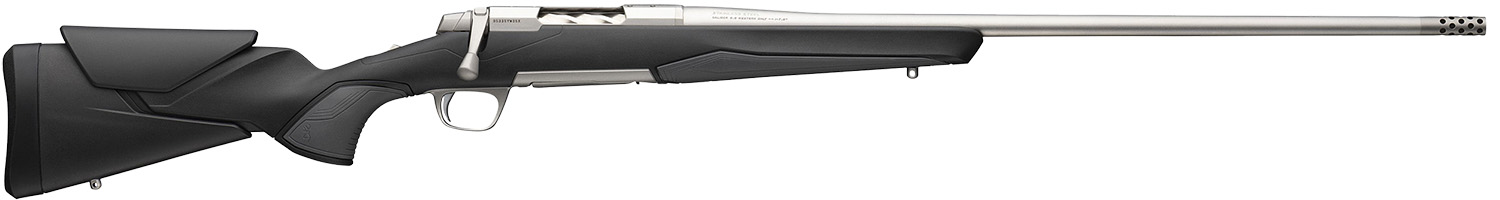 Browning 036008218 X-Bolt 2 Hunter Full Size 308 Win 4+1 22″ Stainless Steel Threaded Barrel, Drilled & Tapped Stainless Steel Receiver, Adj Vari-Tech Black Composite Stock w/Adjustable Comb & LOP