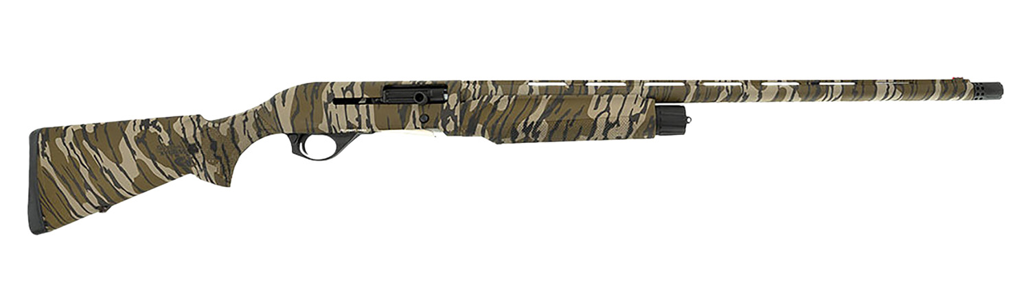 Spandau Arms 21000191 S2  12 Gauge Semi-Auto 3″ 3- 2.75″ Shells 24″ Overall Mossy Oak Bottomland Vent Rib Barrel, Drilled & Tapped Receiver, Fixed Synthetic Stock, Benelli Choke Tube System
