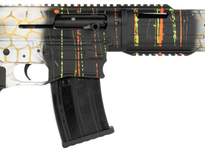 Tokarev USA 21000428 TAR SP 12 Gauge AR Style 18.50″ Splatter Camo Aluminum Receiver w/Picatinny Rail, Polymer Stock, Ambidextrous