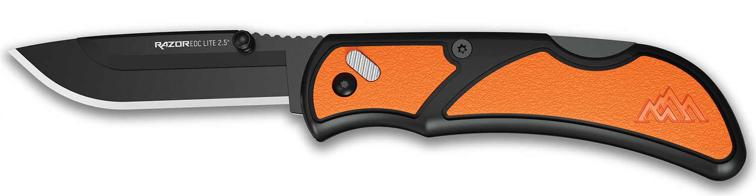 Outdoor Edge RCB252C RazorLite  EDC 2.50″ Plain Black Oxide 420J2 SS Blade Glass-Filled Nylon Handle