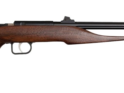 Crickett 41001 Hunter Adult 22 Mag 1rd 9″ Threaded Blued Steel Single Shot Barrel, Walnut Stock