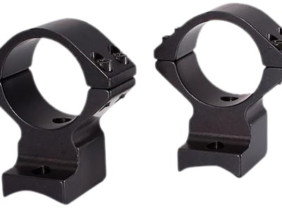 Talley 95X719 Scope Mount/Ring Combo  Black Anodized Aluminum 1″ Tube, Savage (8-40) Round Receiver w/Accutrigger, High Rings