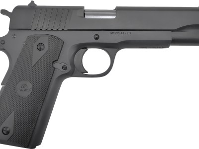 Rock Island 56867 GI  Sports South Exclusive Full Size Frame 10mm Auto 8+1 5″ Black Bull Barrel, Black Parkerized Serrated Steel Slide, Black Parkerized Steel Frame w/Beavertail, Black Rubber Grip