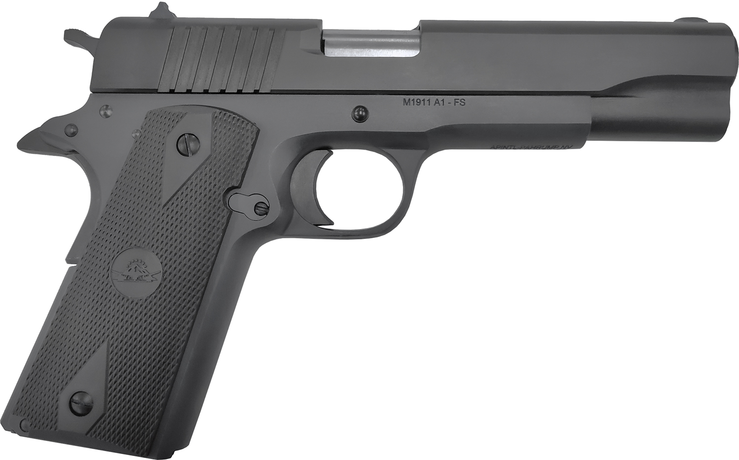 Rock Island 56867 GI  Sports South Exclusive Full Size Frame 10mm Auto 8+1 5″ Black Bull Barrel, Black Parkerized Serrated Steel Slide, Black Parkerized Steel Frame w/Beavertail, Black Rubber Grip