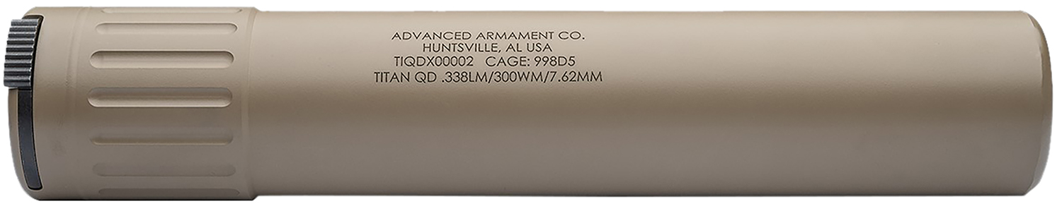ADVANCED ARMAMENT COMPANY 86601 Titan-QD  338LM/8.6BLK 1.85″ FDE Titanium