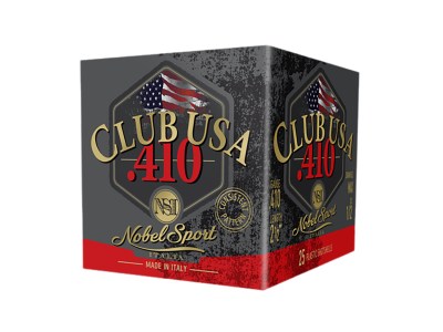Nobel/Eurosports LLC ANS4129  Club USA 410Gauge 2.50″ 1/2oz 9Shot 25 Per Box/10 Case