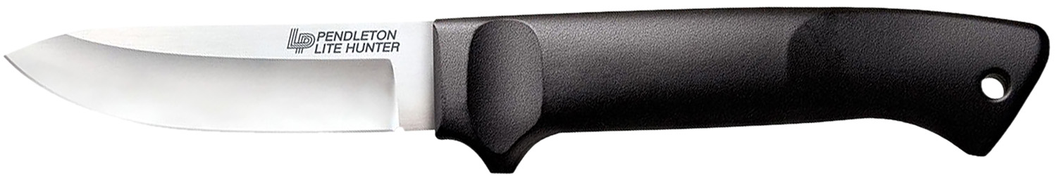 Cold Steel CS20SPH Pendleton Lite Hunter 3.63″ Fixed Drop Point Plain Cryo Quenched 4116 SS Blade, 4.88″ Black Polypropylene Handle