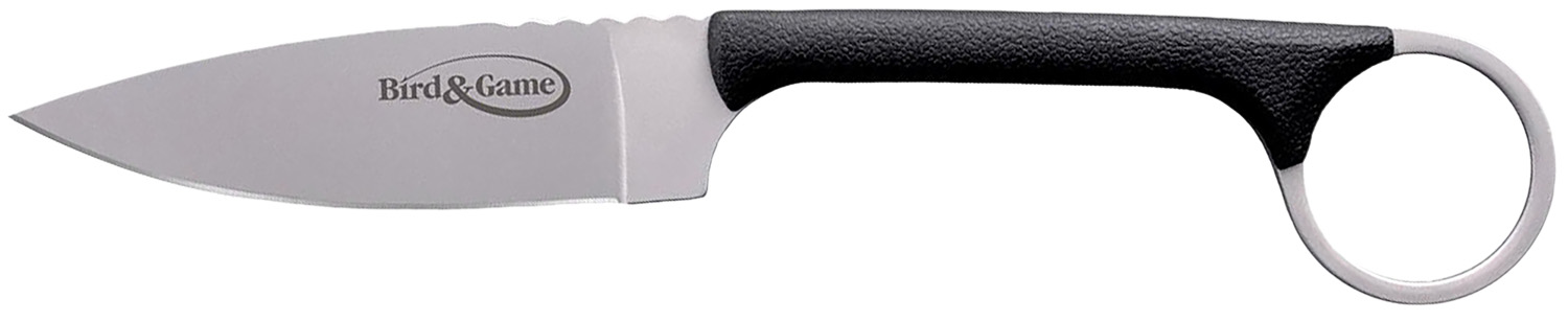 Cold Steel CS20A Bird & Game  3.50″ Fixed Drop Point Plain AUS-8A SS Blade, 3.75″ Black Textured Polymer Handle