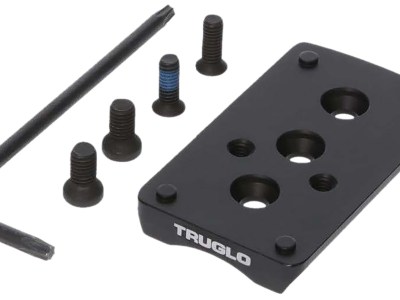 TruGlo TGTG8950M2 Pistol Red Dot Sight Mount  Black Nitride Fortress Steel Trijicon RMR Mount