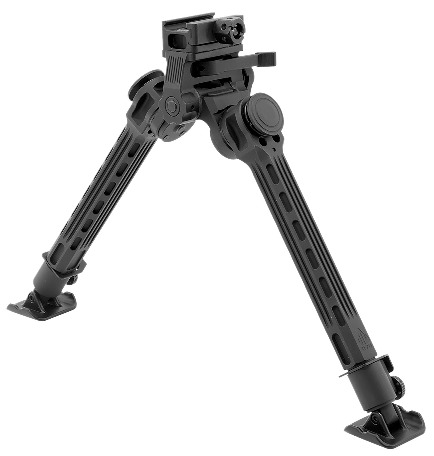 Leapers TLBPFS01A Big Bore  Bipod Black Anodized 9-14″ Aluminum/Steel