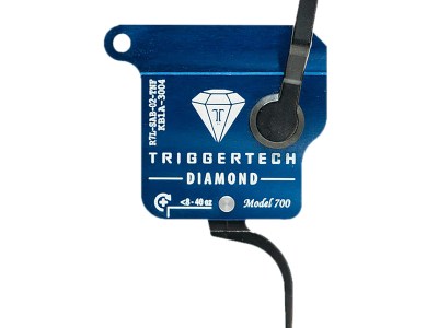 TriggerTech R7LSAB02TNF Diamond  Black Flat Straight Fits Remington 700 Left Hand