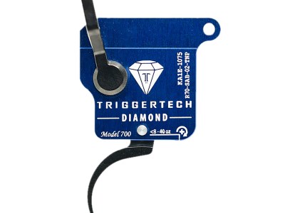 TriggerTech R70SAB02TNP Diamond  Black Curved Fits Remington 700 Right Hand