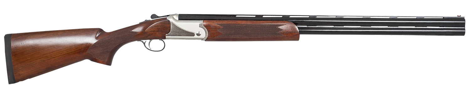 TriStar 98730 Upland Hunter Silver II 12 Gauge 3″ 2rd 28″ Over/Under Vent Rib Barrel, Fixed Walnut  Stock