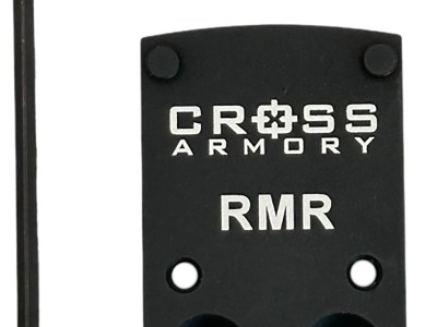 Cross Armory CRRMADAPTER  Adapter Plate Black Oxide Aluminum Compatible w/ RMR Optics