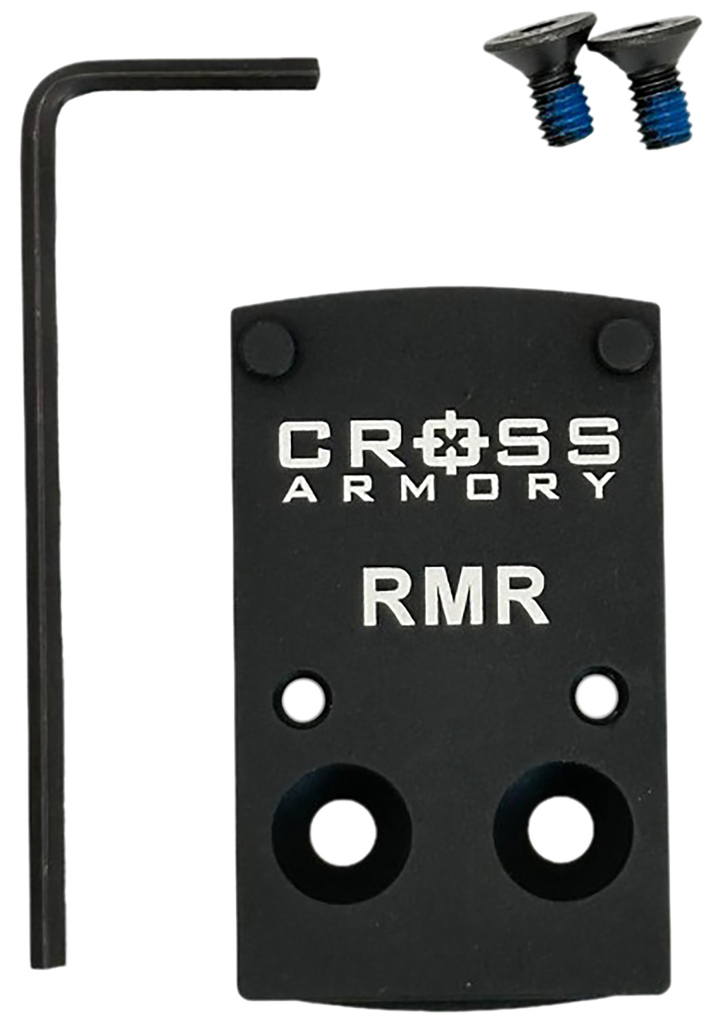 Cross Armory CRRMADAPTER  Adapter Plate Black Oxide Aluminum Compatible w/ RMR Optics