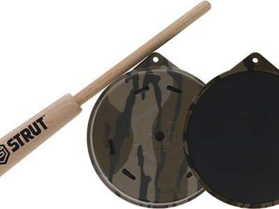 Hunters Specialties HSBBSPC Camo Cutt’R Pot Call Friction Call Attracts Turkey Species Mossy Oak Bottomland Slate