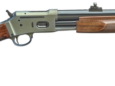 Davide Pedersoli 010S934044 Jackal 44 44 Mag 6+1 19″ Silver Cerakote Threaded Barrel & Receiver w/Picatinny Rail, Walnut Fixed Stock