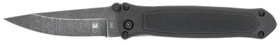 CobraTec Knives BLKHRQS Quick Strike  3.25″ Folding Drop Point Plain Stonewashed 440 SS Blade, 4.50″ G10 Handle