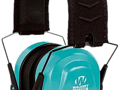 Walker’s GWPCRSEMTL Razor Compact Electronic Muff 23 dB Over the Head Teal