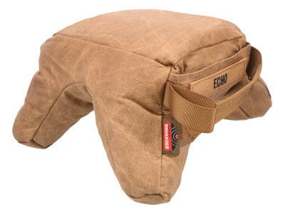 Birchwood Casey BC-BAG-SSEU Steady-Shot Echo Bag Heavyweight Prefilled Tan Wax Canvas Front and Rear Bag