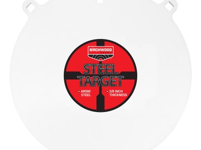 Birchwood Casey BC-RND15-38 Centerfire Target 3/8″ AR500 Steel “15 Round Gong