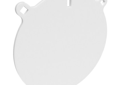 Birchwood Casey BC-RND10-38 Round Steel Target Plate 10″ Pistol/Rifle Black/Red/White Steel 0.38″ Thick Hanging