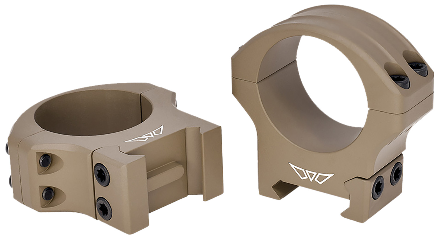 Warne 8521DE HyperLite  Dark Earth Cerakote MagnaFusion Alloy 34mm Tube Maxima/Weaver/Picatinny