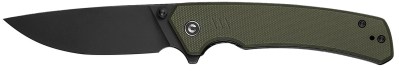 Civivi Knives C24012-2 Merit  3.28″ Folding Drop Point Plain Black Stonewashed 14C28N Steel Blade, OD Green Textured G10 Handle
