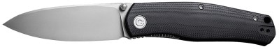 Civivi Knives C22007-1 Sokoke  EDC 3.35″ Folding Drop Point Plain Bead Blasted 14C28N Steel Blade, Black G10 Handle
