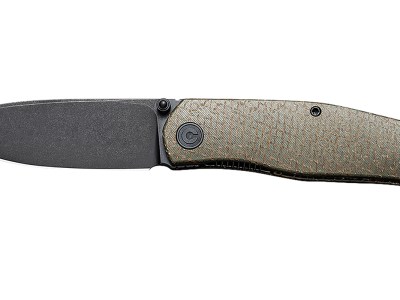 Civivi Knives C22007-2 Sokoke  EDC 3.35″ Folding Drop Point Plain Black Stonewashed 14C28N Steel Blade, Green Textured Burlap Micarta Handle