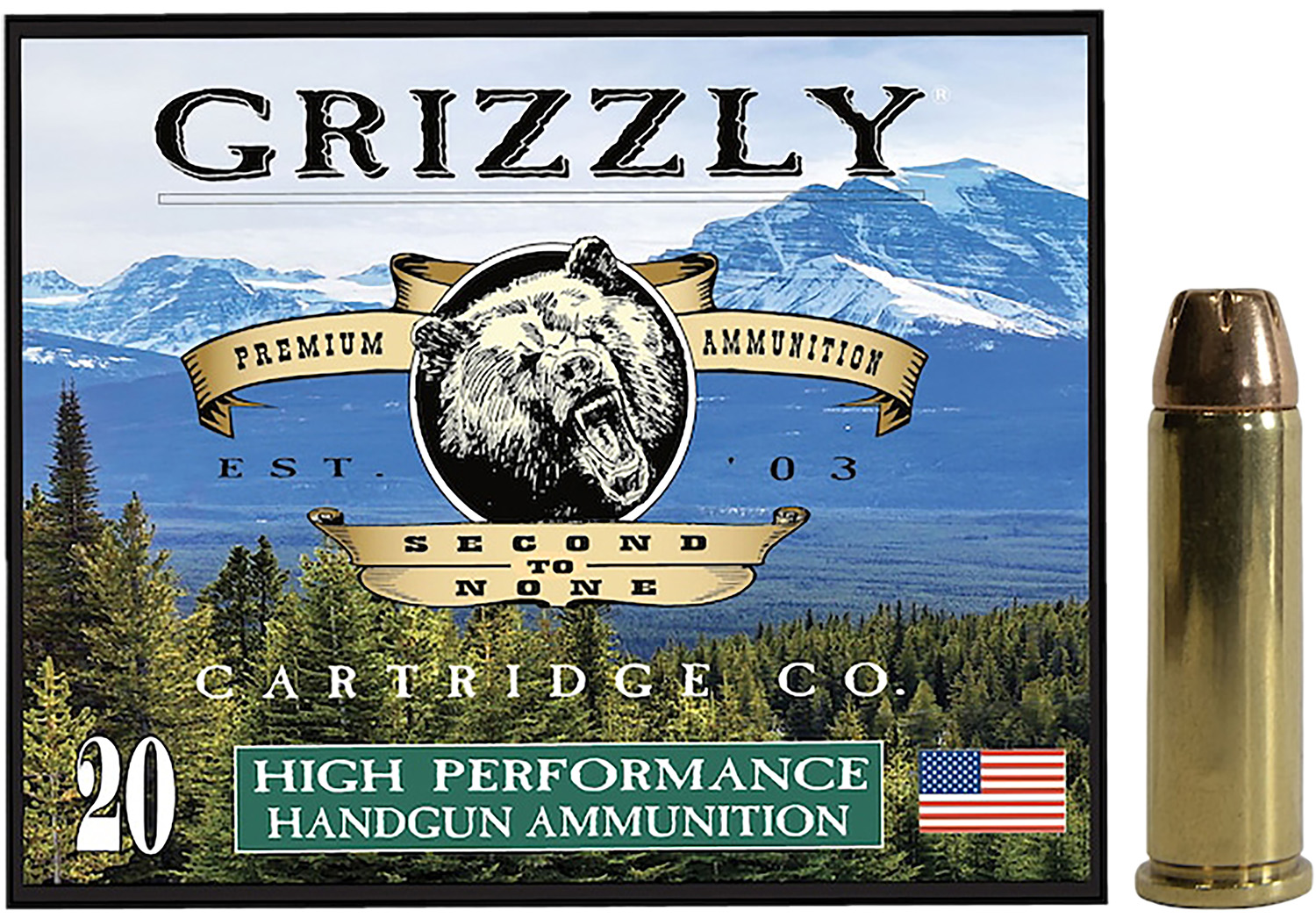 Grizzly Ammo GC38SP3   38Special 148gr Jacketed Hollow Point 20 Per Box/10 Case