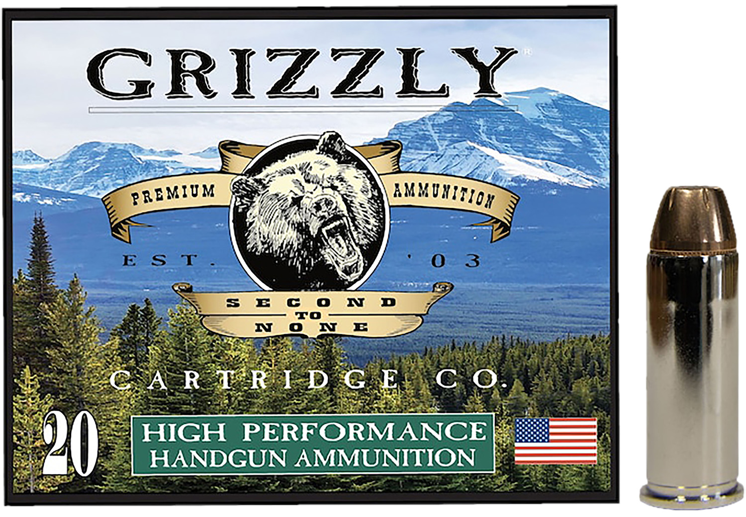 Grizzly Ammo GC44SP5   44Special 240gr Jacketed Hollow Point 20 Per Box/10 Case