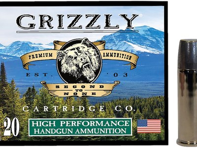 Grizzly Ammo GC44M19   44RemMag 320gr Wide Long Nose Gas Check 20 Per Box/10 Case