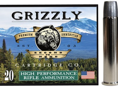 Grizzly Ammo GC45/70+P5   45-70Gov+P 405gr Wide Long Nose Gas Check 20 Per Box/10 Case