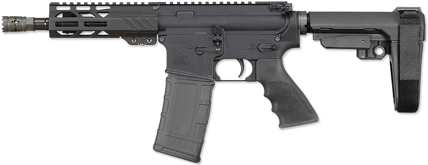 Rock River Arms BLK2132 LAR-15M  300 AAC Blackout 30+1 8″ Black M-LOK Handguard, Black Aluminum Picatinny Rail Receiver, Black Polymer SB Tactical SBA3 Arm Brace, Black Hogue Rubber Grip