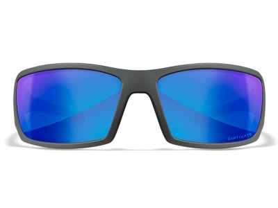 Wiley X SSTWI09 Twisted  M/L Blue Mirror Lens Polycarbonate Matte Gray Frame