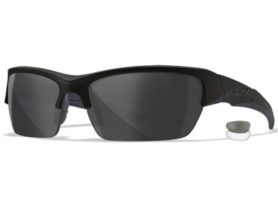 Wiley X CHVAL07 Valor  Medium Smoke Gray/Clear Lens Polycarbonate Matte Black Frame