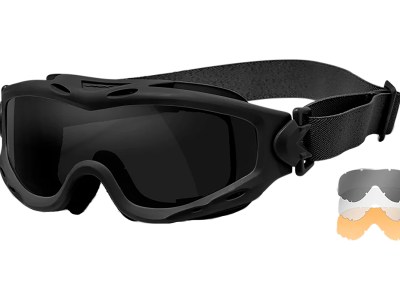 Wiley X SP293B Spear Goggles Smoke Gray/Clear/Light Rust Lens Matte Black Frame