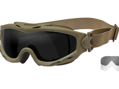 Wiley X SP29T Spear Goggles Smoke Gray Lens Polycarbonate Tan Frame