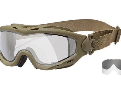 Wiley X SP30DLT Spear Apel Goggles Clear Lens Tan Frame
